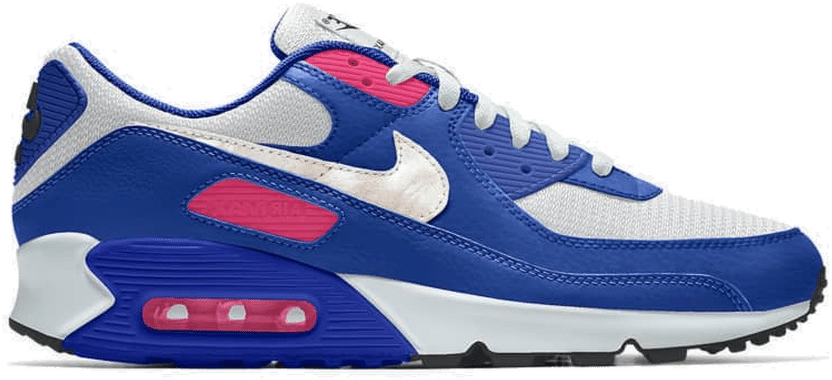 Nike Air Max 90 Leather TD White/Photo Blue-Pink Blast - 833379-107