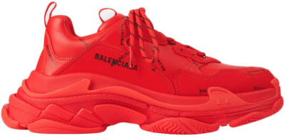 Balenciaga Triple S Allover Logo Red (W) 524039W2FA16010