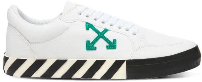 Off-White Arrow Low Top Green OMIA085E20FAB0010155 | Wit