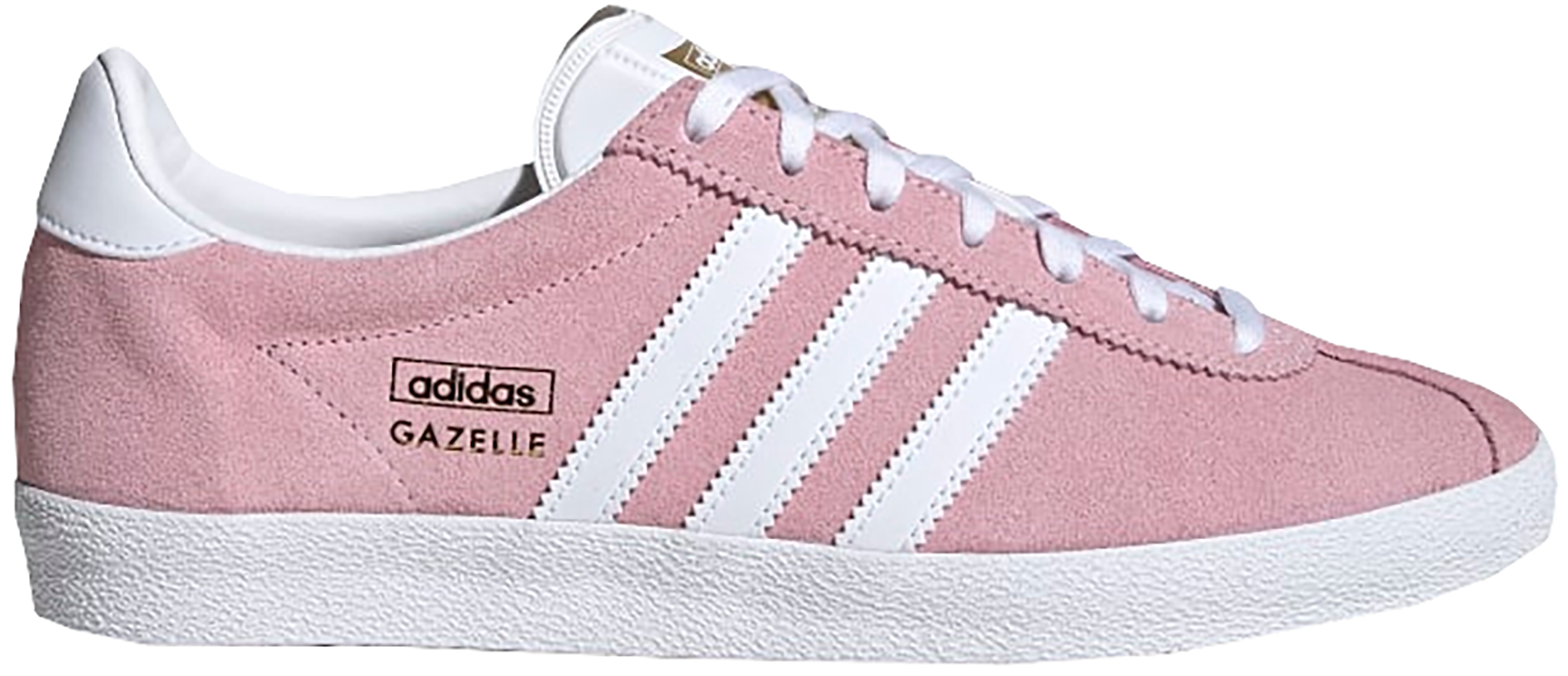 Adidas originals womens gazelle top trainer vapour pink / white