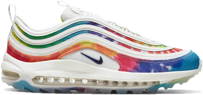 white tie dye air max 97