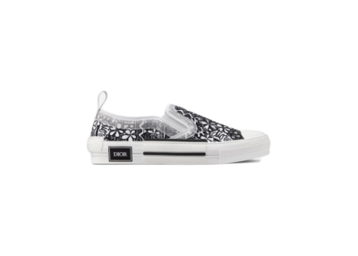 Dior And Shawn B23 Slip On Black White Embroidery 3SN262ZCO_H169