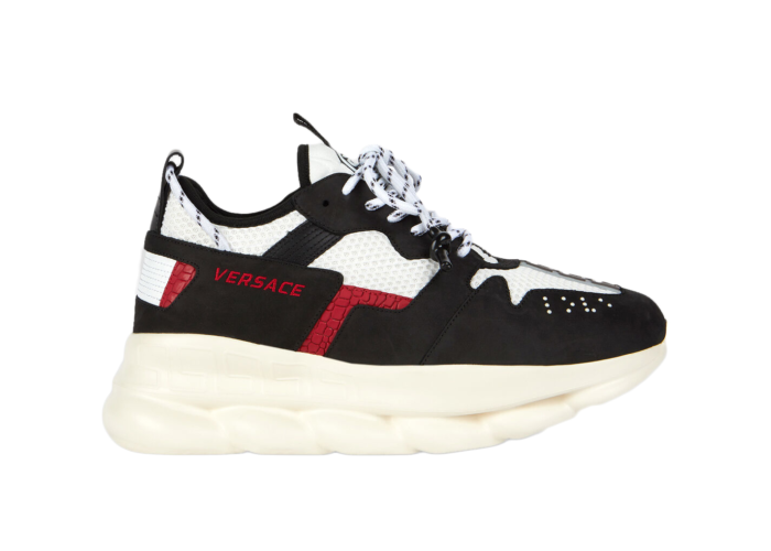 Versace chain store reaction black white