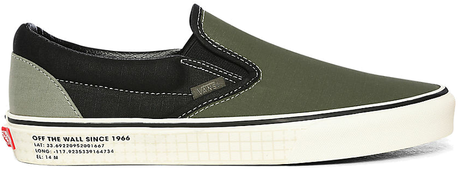 Slip on green sales vans