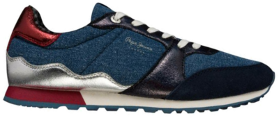 Pepe Jeans Verona Fray Dames Sneakers PLS30899-595 blauw PLS30899-595