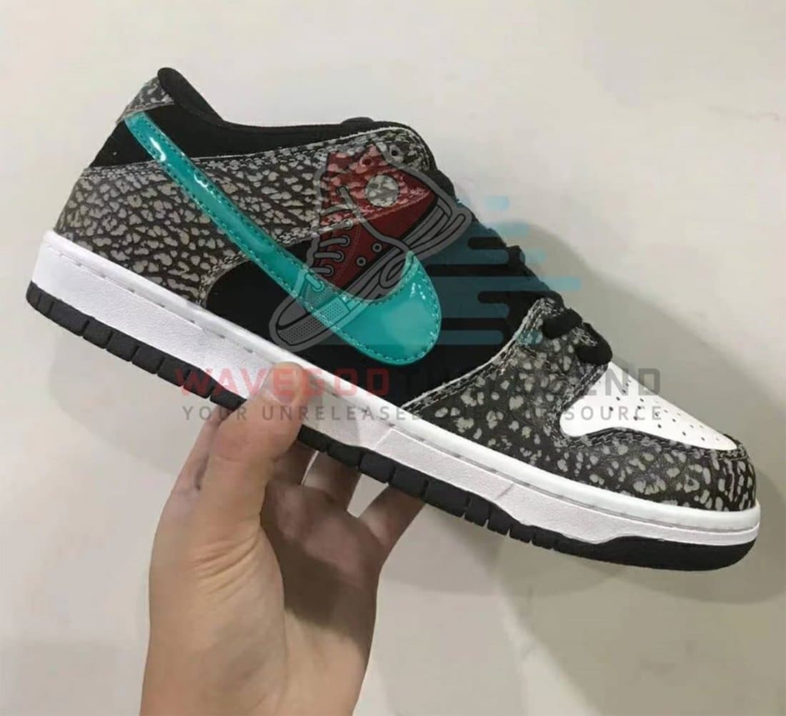 nike sb dunk low atmos elephant print