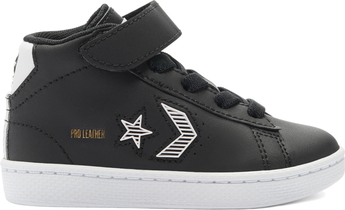 Converse Toddler Rivals Pro Leather Mid Black 768401C