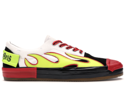 Palm Angels Low Top Multicolored Flame White PMIA038F196440098860