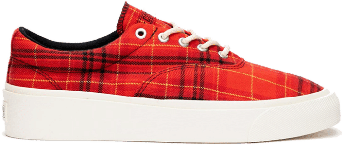 Converse Twisted Plaid Skid Grip Red 169219C