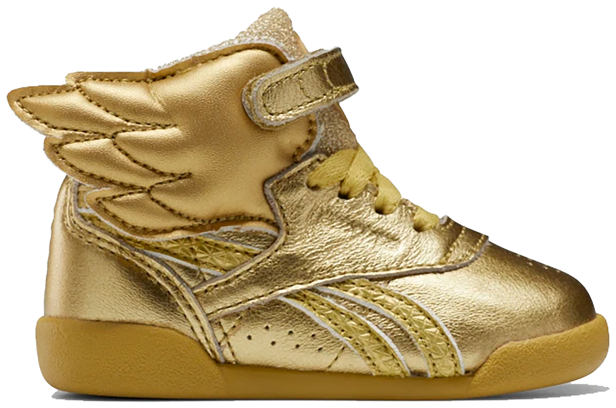 Gold high cheap top reeboks