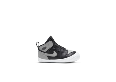 Nike Jordan 1 Crib Bootie Black Medium Grey (I) AT3745-013
