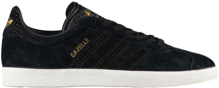 Adidas originals gazelle trainers 2025 core black/core black/gold metallic