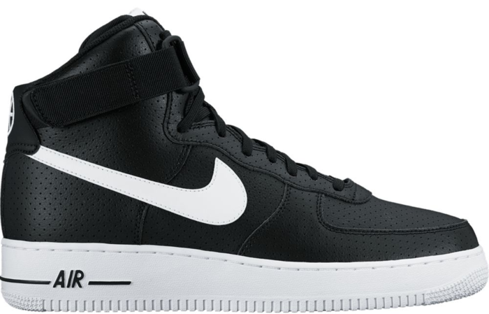 black nike air force 1 white check