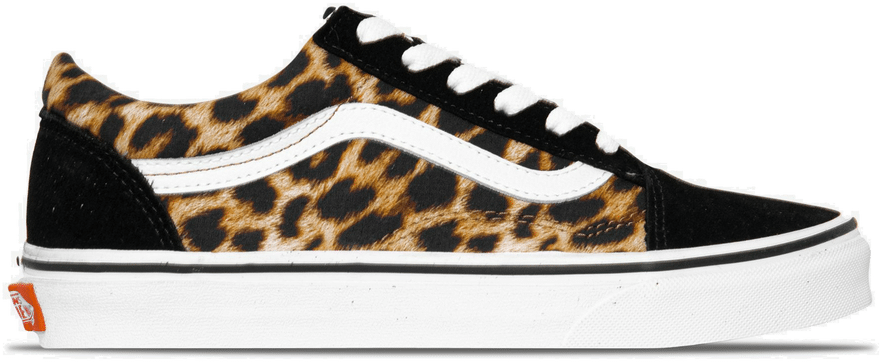 old skool vans leopard print