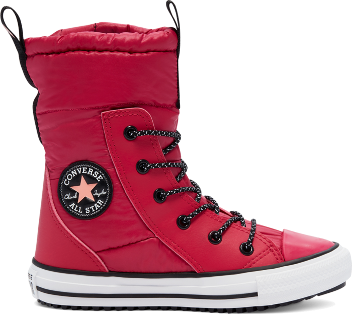 Converse Water Repellent Chuck Taylor All Star MC Boot High Top Pink Pop/White/Black 669334C
