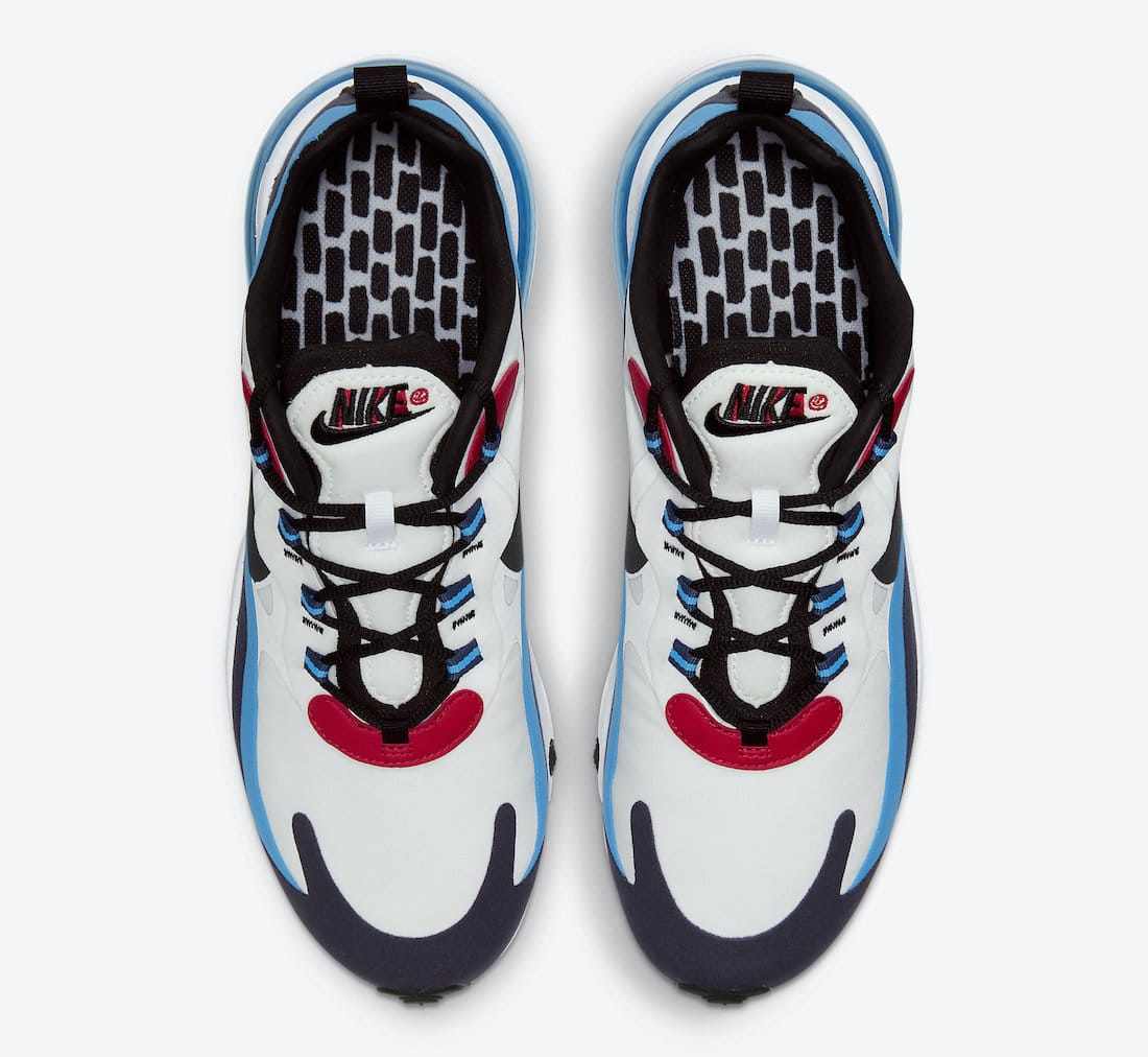 air max 270 react red and blue