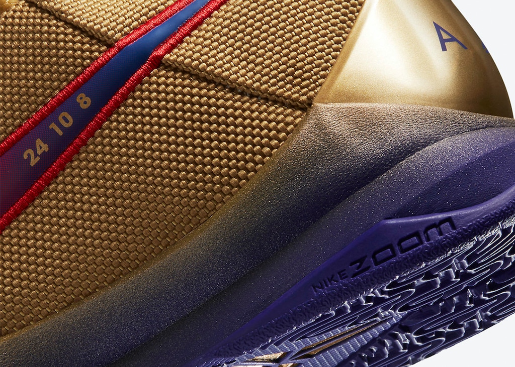 Net als de L.A. Lakers gaat de nieuwe Nike Kobe 5 Protro x Undefeated voor goud!
