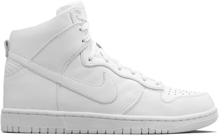 nike dunk high lux white