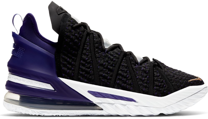 Nike LeBron 18 Lakers CQ9283-004 / CQ9284-004