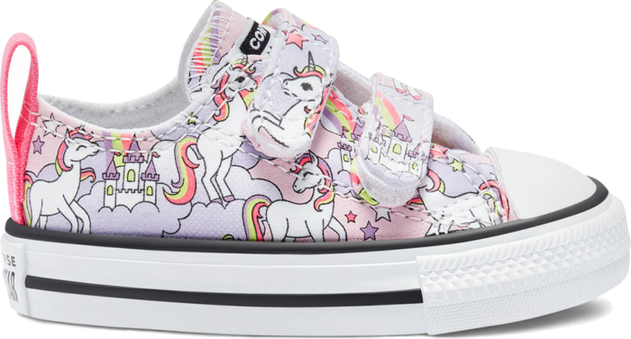 Converse Toddler Neon Unicorn Easy-On Chuck Taylor All Star Low Top Pink Foam/Multi/White 769108C