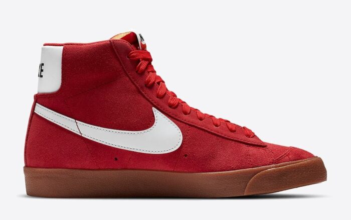 nike blazer red suede