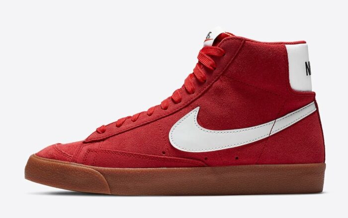 nike blazer red suede