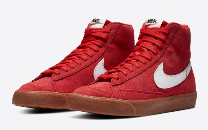 nike blazer red suede