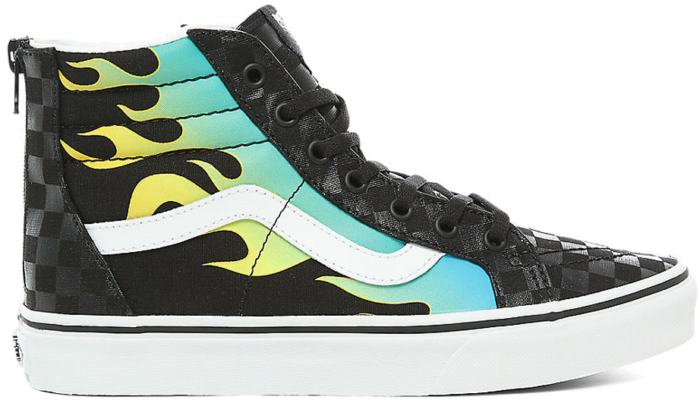 vans sk8 hi zip glow flame