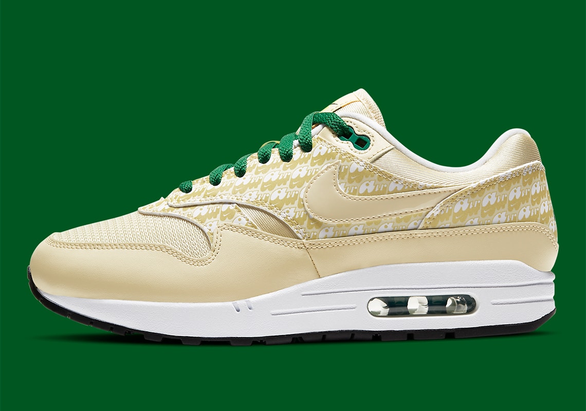 Maak de set compleet met de gele Nike Air Max 1 Lemonade