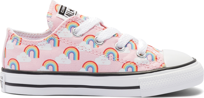 Converse Rainbows Chuck Taylor All Star Low Top voor peuters Cherry Blossom/Multi/White 768355C