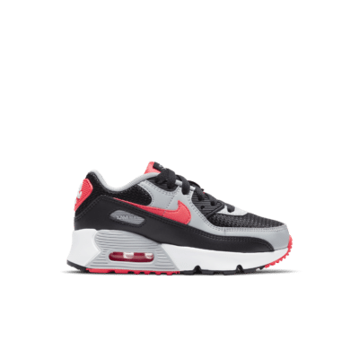 Nike Air Max 90 Black Radiant Red Wolf Grey (PS) CD6867-009