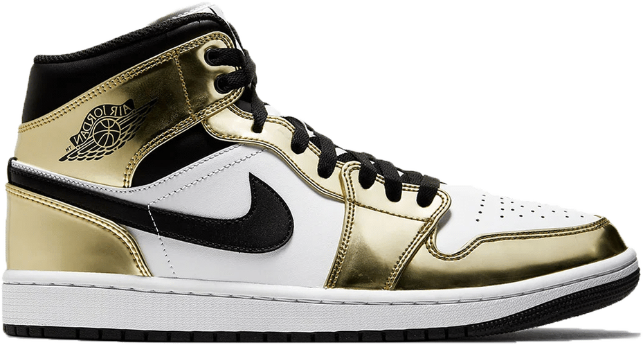 jordan metallic gold black