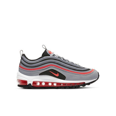 Nike Air Max 97 Wolf Grey Radiant Red (GS) 921522-025