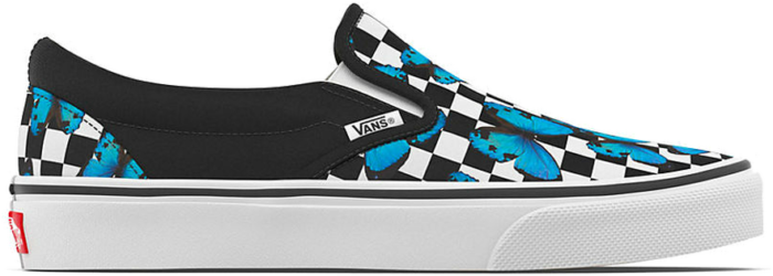 butterfly slip on vans