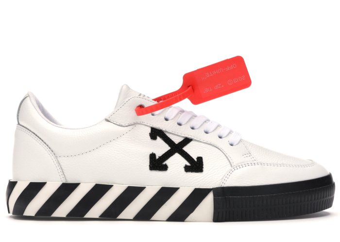 OFF-WHITE Vulc Low White Leather FW19 OMIA085F19D680010110