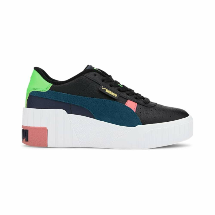 Puma cali wit zwart hot sale