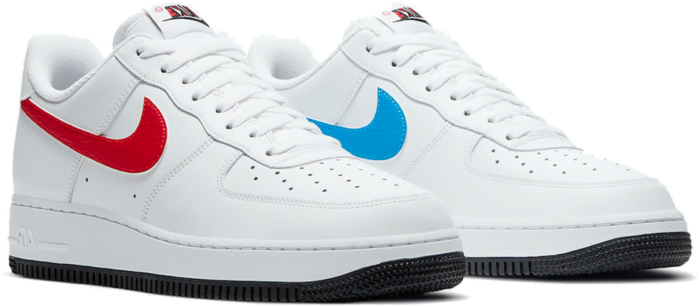 white red blue air force 1