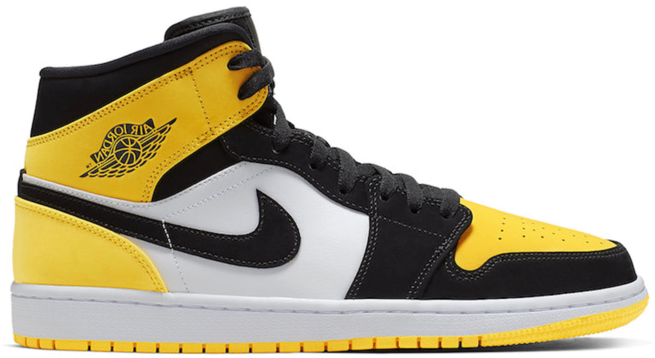 black and yellow mid 1s