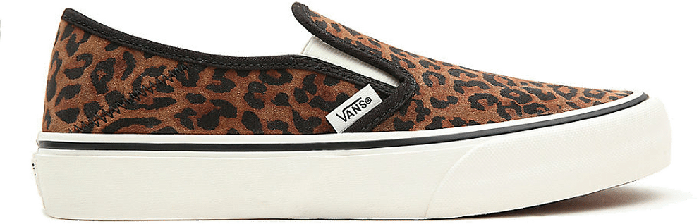 vans leopard slip ons