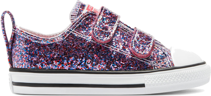 Converse Coated Glitter Easy-On Chuck Taylor All Star Low Top Bold Pink/White/Black 770178C