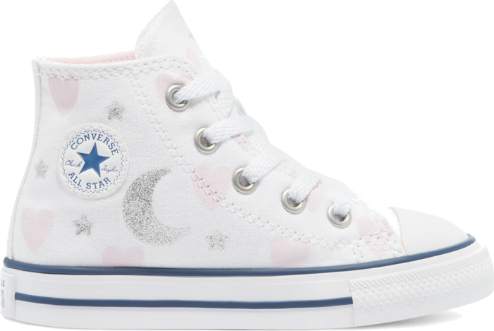 Converse My Wish Chuck Taylor All Star High Top White/Pink/Silver 771093C