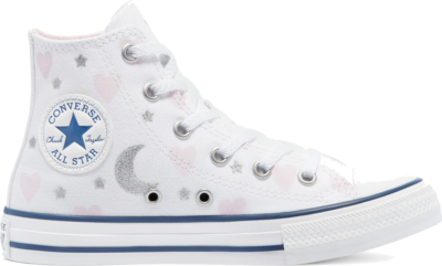 Converse My Wish Chuck Taylor All Star High Top White/Pink/Silver 671094C