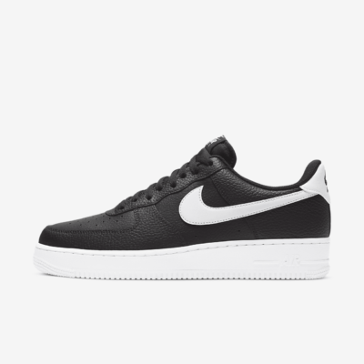 Nike Air Force 1 Low ’07 Black White Pebbled Leather CT2302-002
