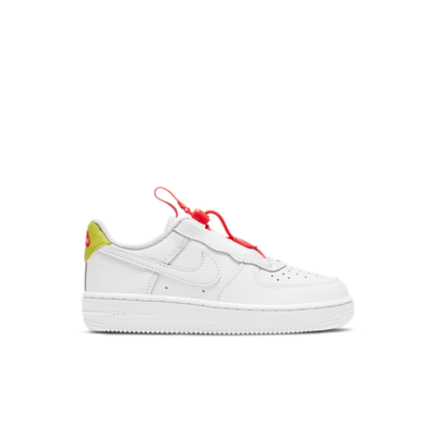 Nike Force 1 Toggle White Bright Crimson (PS) CU5287-102