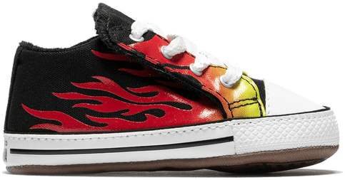 Converse Archive Flames Chuck Taylor All Star Cribster Mid Black/Fresh Yellow/Enamel Red 870414C