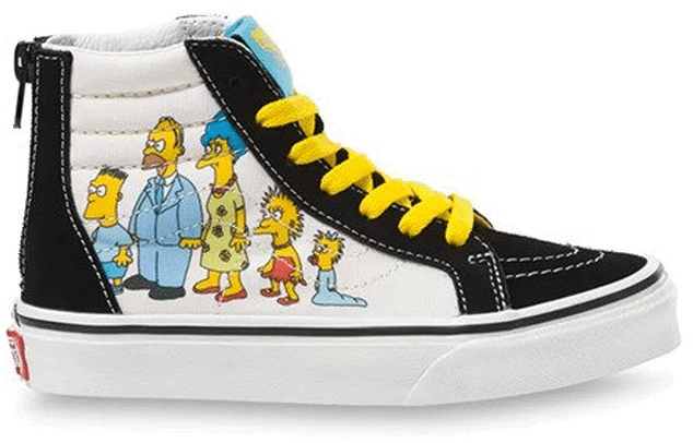 VANS The Simpsons X Vans 1987-2020 Sk8-hi Zip Kinderschoenen  VN0A4BUX17E