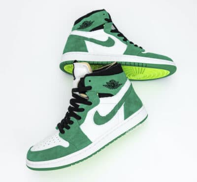 Groene shops jordans