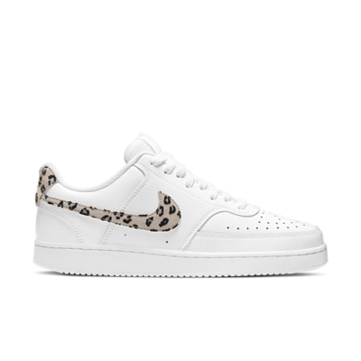 Nike Court Vision Low Leopard Swoosh White (Women’s) DD9665-100