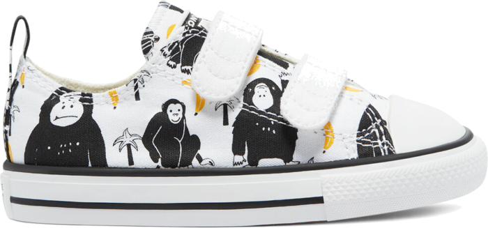 Converse Jungle Fun Easy-On Chuck Taylor All Star Low Top White/Black/Yellow 771129C