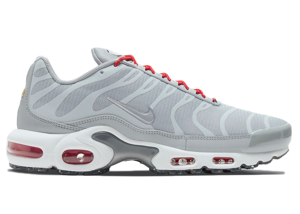 red and grey air max plus